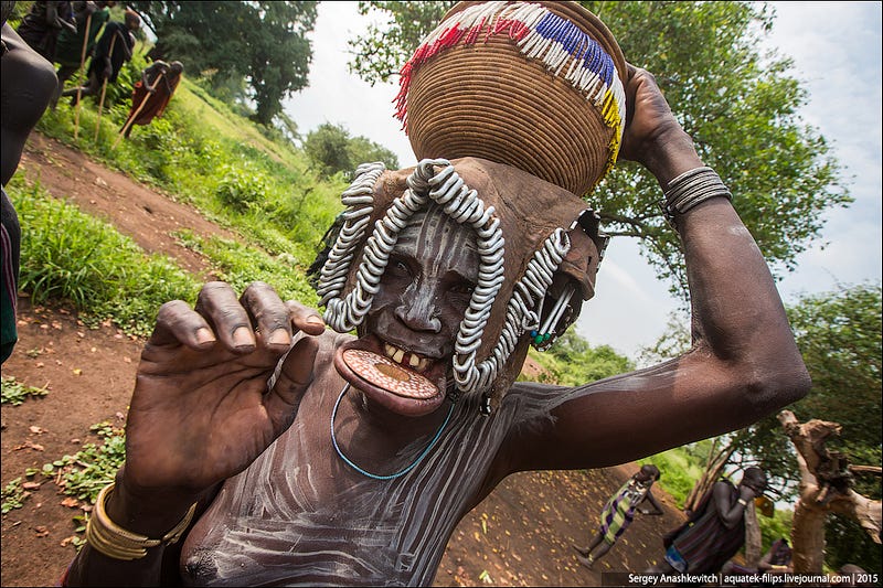 Mursi tribe, Ethiopia / Племя мурси в Эфиопии