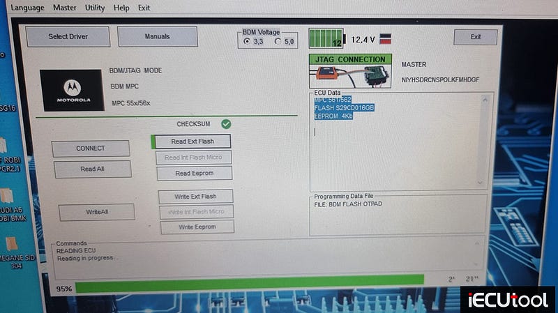 Foxflash Read and Write Renault SID304 via BDM