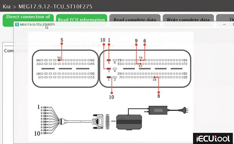 Launch X431 ECU Programmer Clone Hyundai MEG17.9.12 ECU