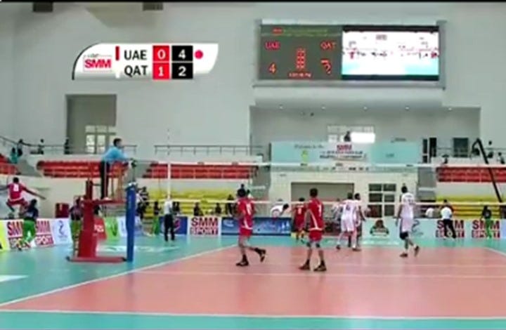 زلزال بورما يضرب مباراة جمعت فريق إماراتي بآخر قطري (شاهد)