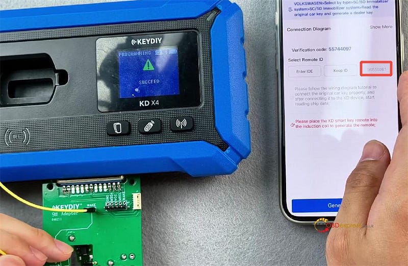 How to Modify Key ID by KEYDIY KD-X4 and FGB25 FGB08 Keys