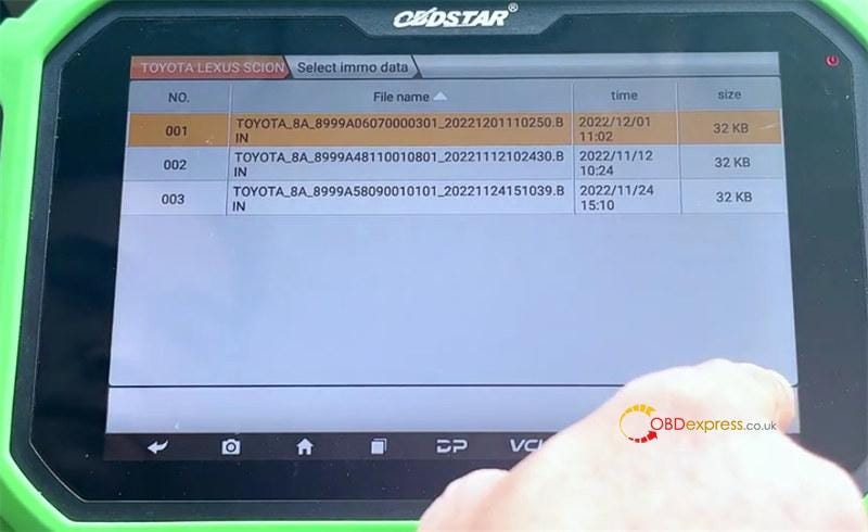 OBDSTAR X300 DP Plus Key Programming for 2018- Toyota Camry