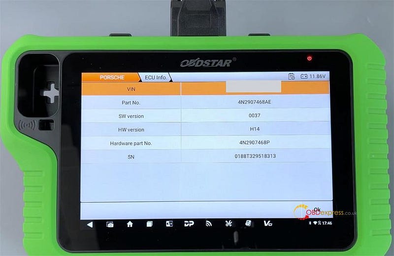 Porsche Cayenne 2018–2023 Program Battery by OBDSTAR X300 Classic G3