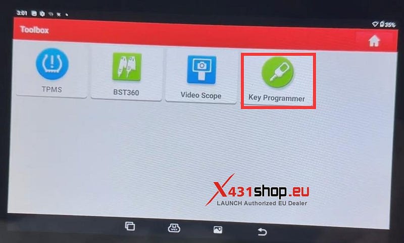 How to connect LAUNCH CRP919EBT and X431 Key Programmer