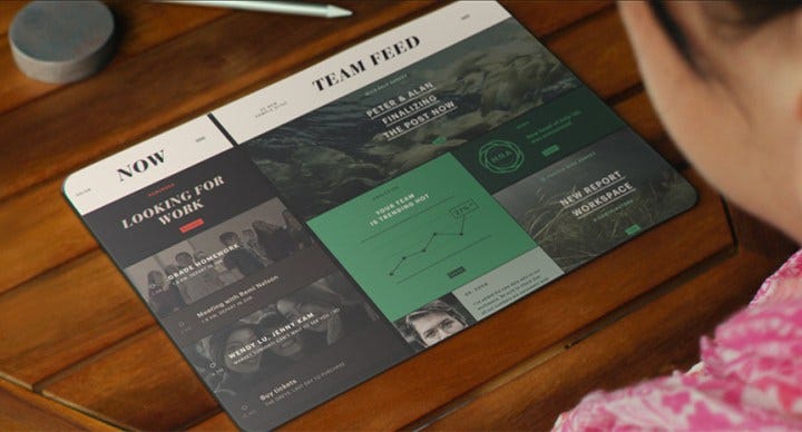 Telas flexíveis estarão por toda parte no futuro imaginado pela Microsoft