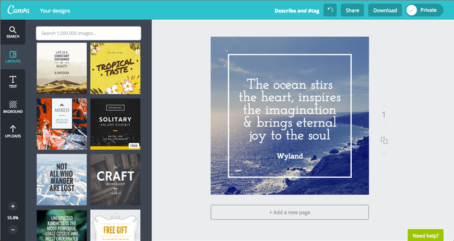 Canva - Stretch and shrink text
