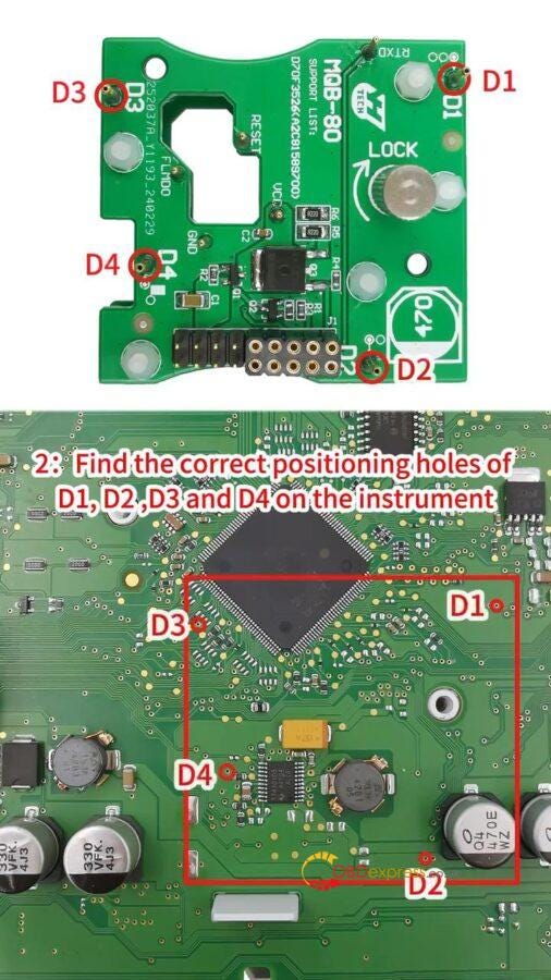 Yanhua ACDP モジュール 33 MQB-80 つまみネジによる取り付けチュートリアル