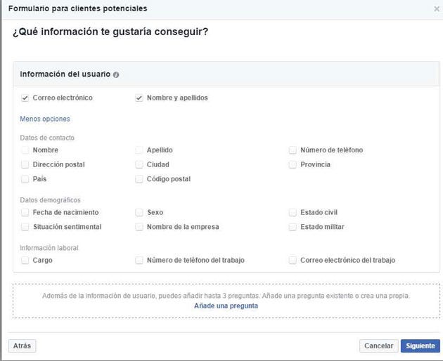Así es Facebook leads