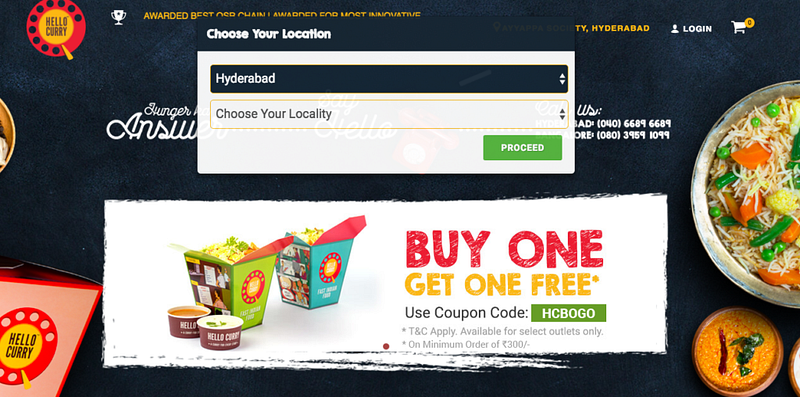 QSR food Chain Hello Curry Acquires food delivery start-up The First Meal
