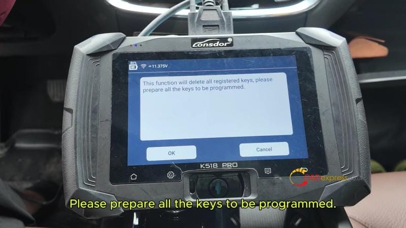 How to Program 2024 Volvo S60 AKL with Lonsdor K518 Pro