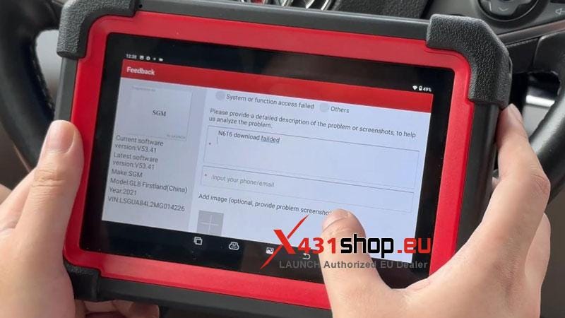 LAUNCH X431 CRP919E-BT: How To Report Diagnostic feedback