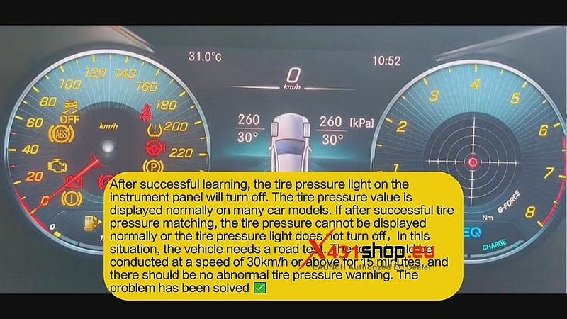 LAUNCH CRT5011 V2_Replace Benz C260L Tire Pressure Sensor