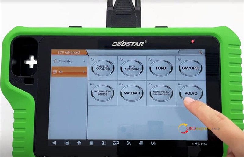 OBDSTAR X300 Classic G3 Reset Volvo ABS Code via OBD