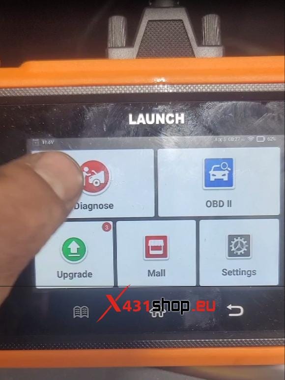 How to use LAUNCH X431 Creader Elite 2.0 BBA Activate VW Fuel Pump