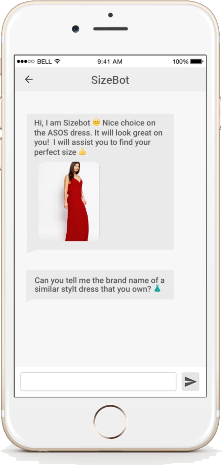 SizeBot - Asking user for brand input