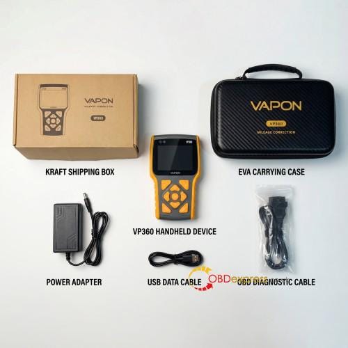 New VAPON VP360_OBD Odometer Correction and DTC Tool