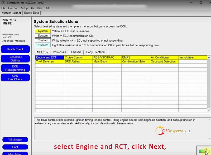 upgrade VXDIAG VCX NANO Toyota Techstream V17.00.020