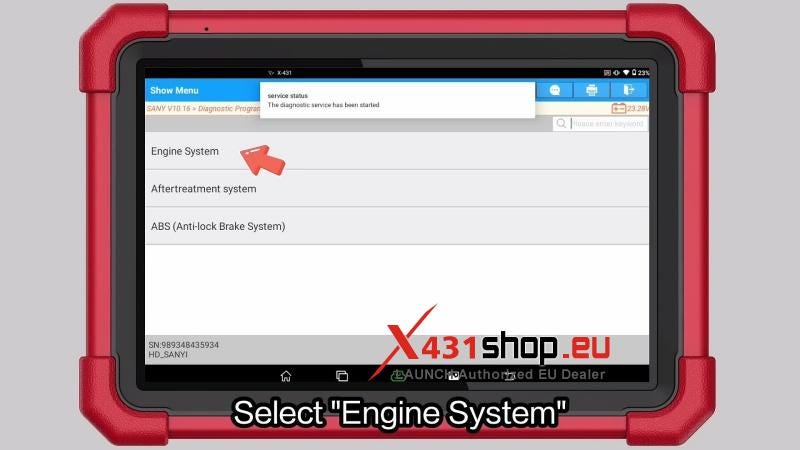 Sany C8でX431 PAD5を使用してACリレーアクチュエータテストを実行する方法