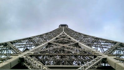 View up the tower