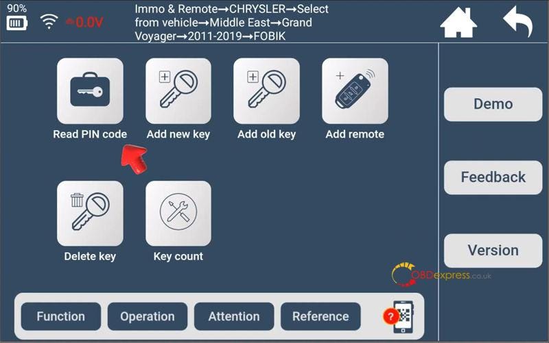 Lonsdor K518 Pro Chrysler Key Adding Operation Tutorial