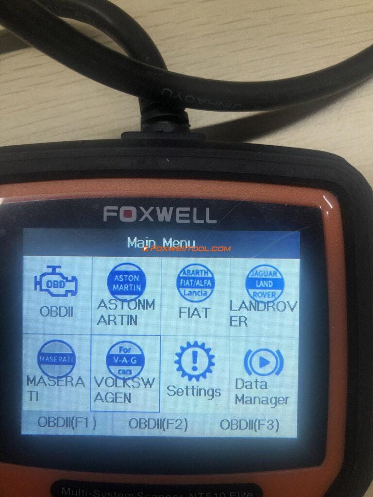 FoxwellNT530リセット2019パサートオイルサービス内部
