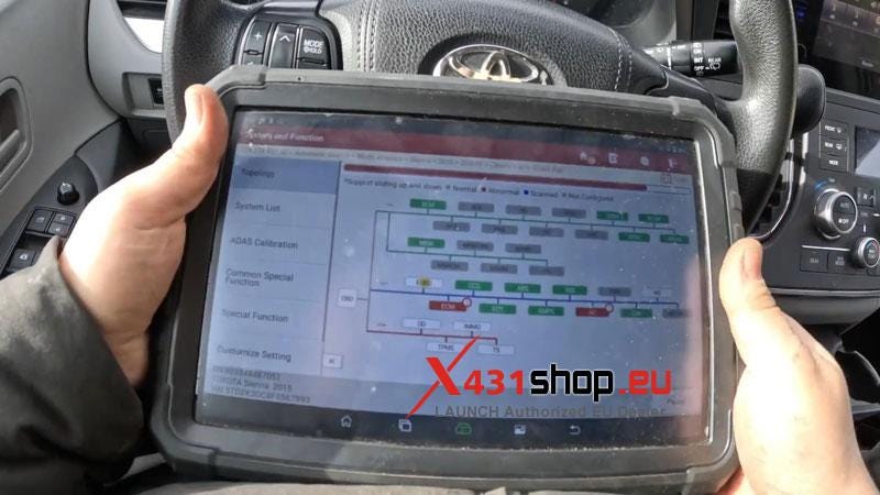 LAUNCH X431 Pro3S+ Elite_Fix トヨタ シエナ クランク 始動不能
