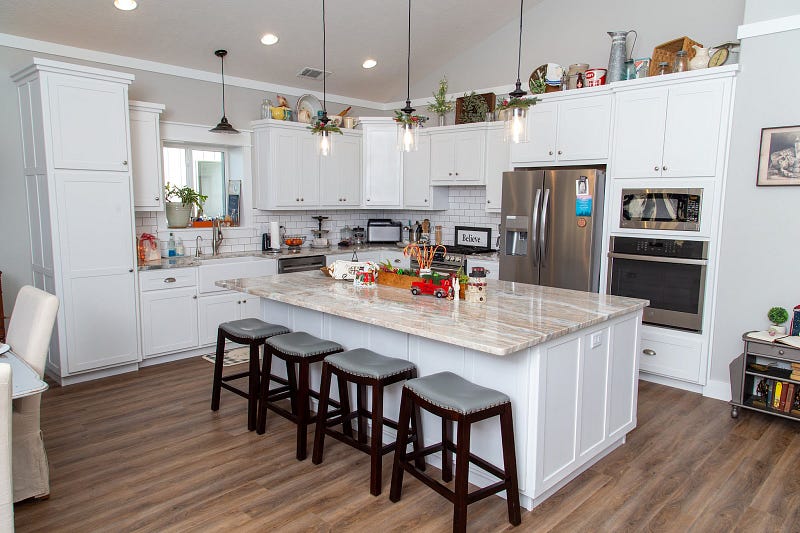 Kitchen of EProtect Restoration Bradley Barndominium in Arkansas