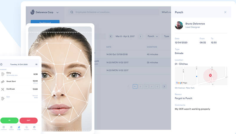 Day.io time tracking and invoicing interface for desktop and mobile platforms