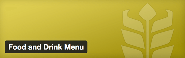 WordPress Food and Drink Menu Plugin
