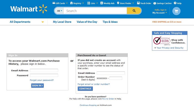 wal mart customer service