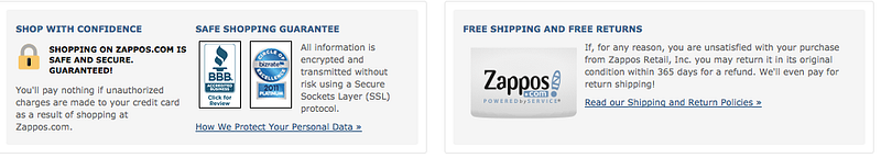 Zappos 2 Website
