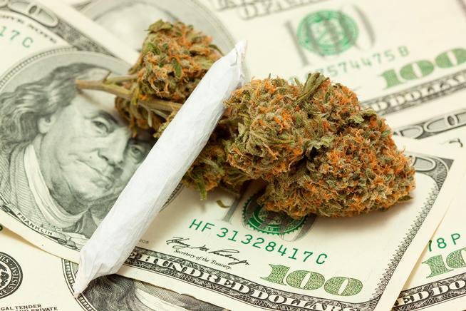 💰Take a guess. This is how much an average legal user spends on marijuana each year: