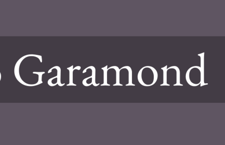 garamond fonts