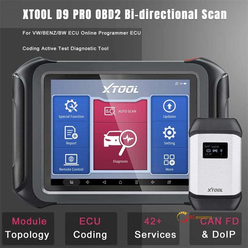 XTOOL D9 Pro ユーザー登録のアップグレードとメニュー機能の紹介
