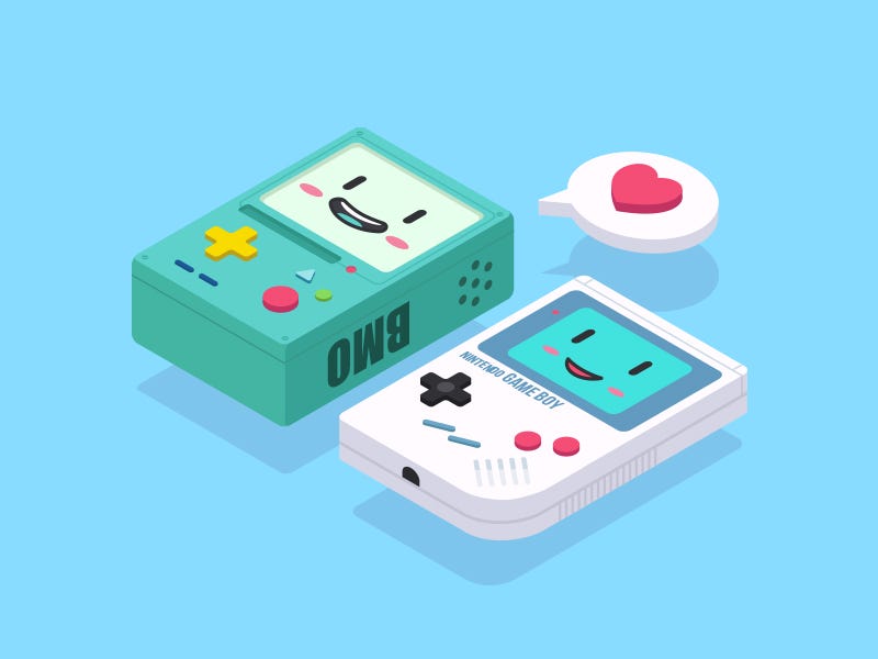 BMO And Game Boy by Clow Ben