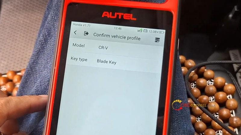 Autel KM100 Add 2010–2013 Honda CR-V Blade Key