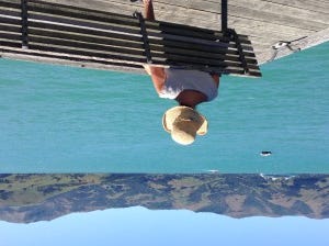 Trish's looking out enjoying the view