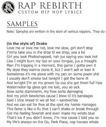 How to write a rap poem