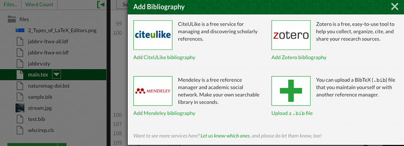 overleaf-bibliography-section