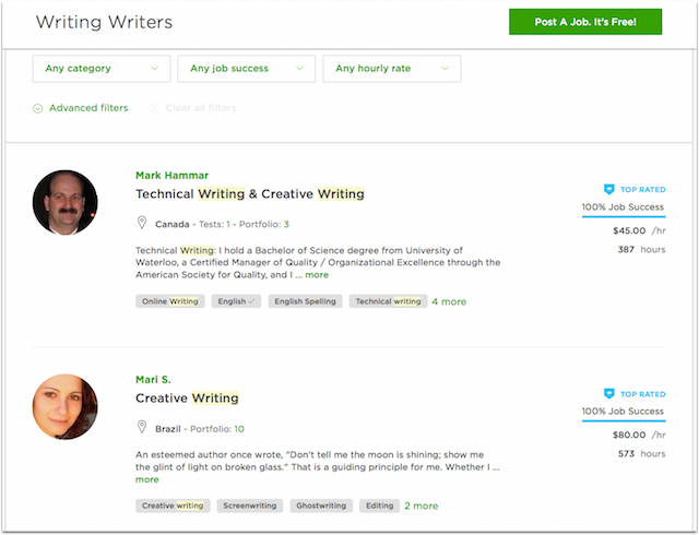 Freelance Writing Jobs Auction Sites