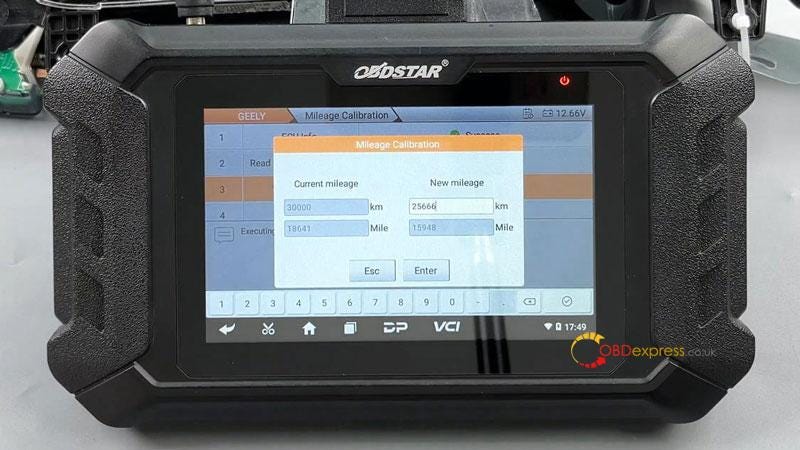   OBDSTAR ODO Master  GEELY R7F701412