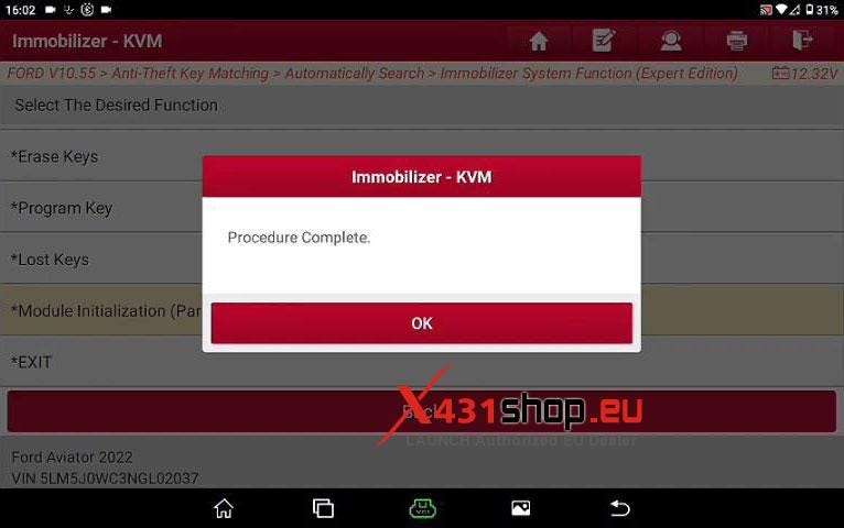 LAUNCH X431 IMMO PLUS Program 2020 Ford Bronco ID49 Key