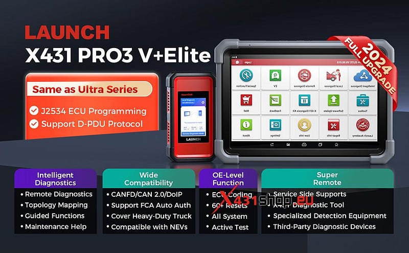 LAUNCH X431 PRO3 V+ Elite Comparison