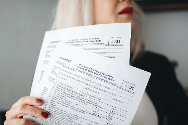 US income tax return forms