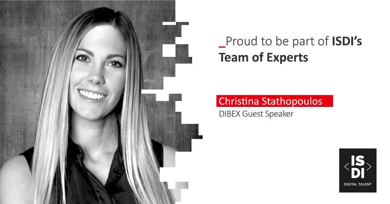 Christina Stathopoulos invited as a guest speaker for the upcoming online DIBEX.