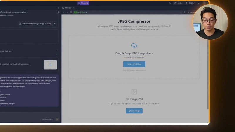 Initial drag and drop upload interface with file list and size validation