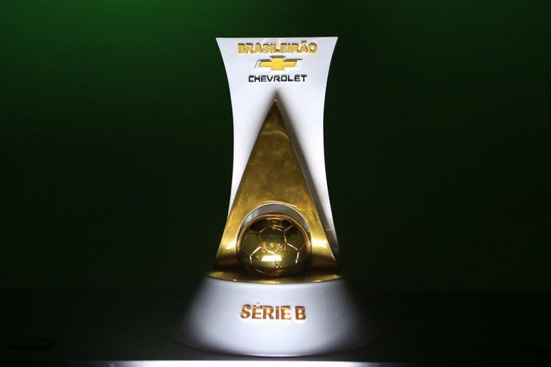 O troféu da Série B do Brasileirão. 