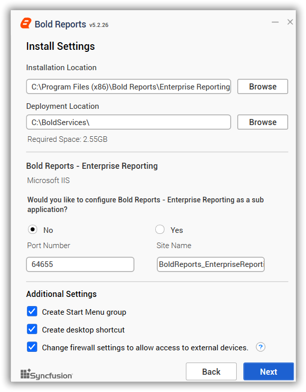 Install Bold Reports Report Server