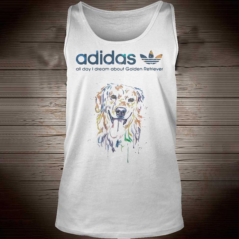 adidas golden retriever t shirt