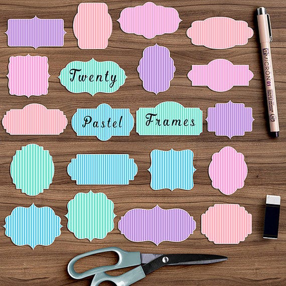Pastel Frame Clipart